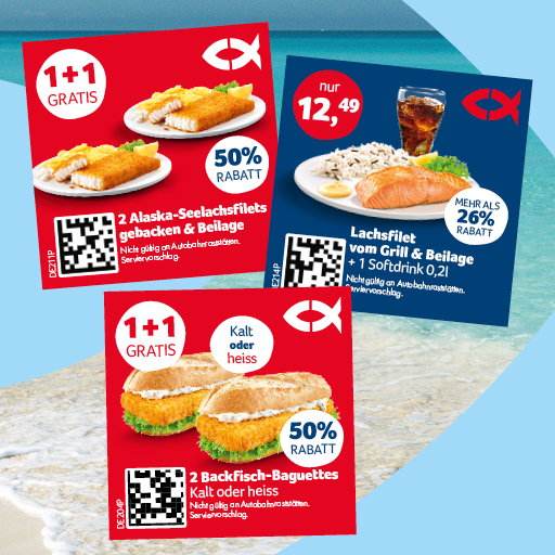 Bis zu 50% sparen mit den neuen Coupons von NORDSEE