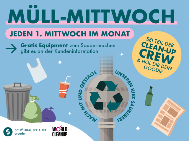 Müll-Mittwoch in den Schönhauser Allee Arcaden