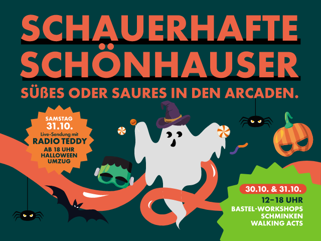 Schauerhafte Schönhauser: Halloween-Programm in den Arcaden