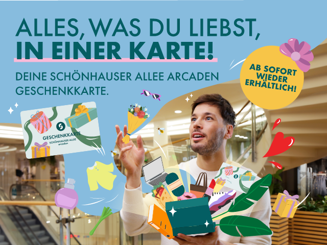 Die Schönhauser Allee Arcaden Geschenkkarte