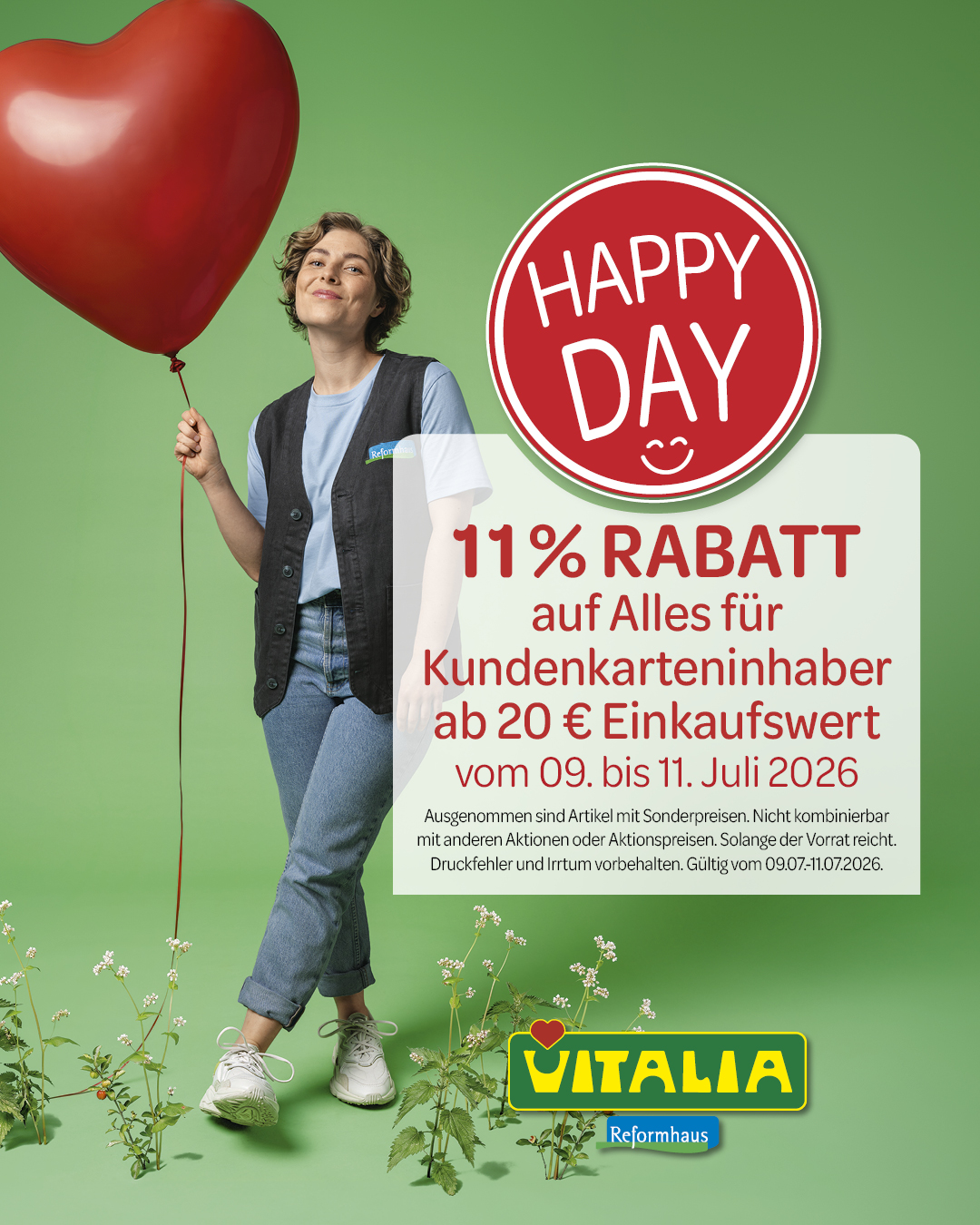Oh Happy Day – 11% Rabatt auf Alles für Kundenkarteninhaber ab 20€ Einkaufswert